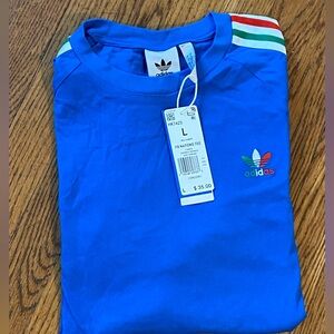 Short Sleeve-Large colt bolt blue Adidas Nations Tee New w/Tags